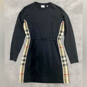 Burberry Girls Milly Check-Insert Sweaterdress